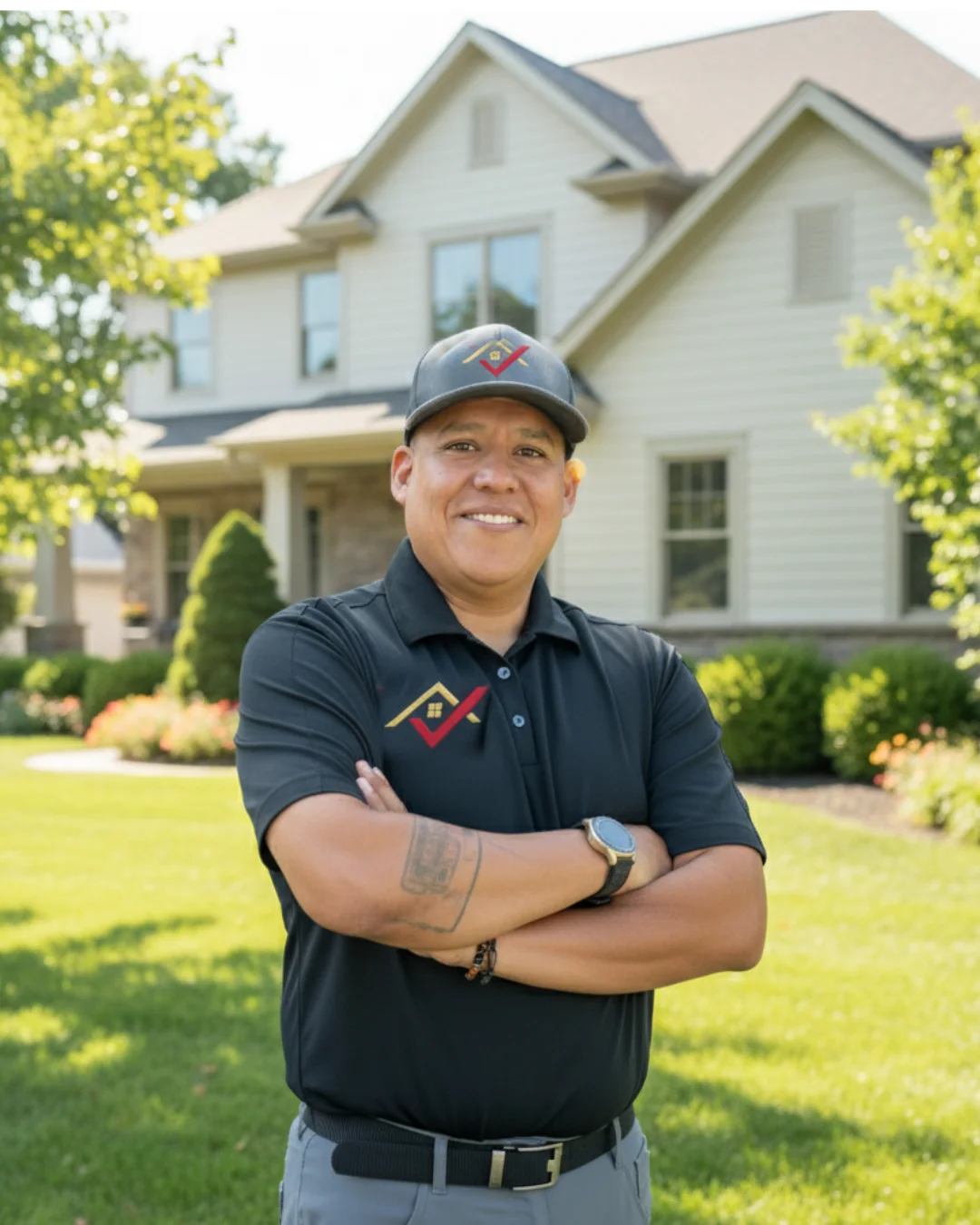 Jaime from iFIXX smiling in front of a house